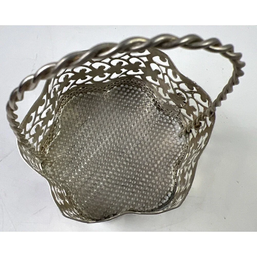 Lot of 6 Silver Plated Decorated Gift Baskets